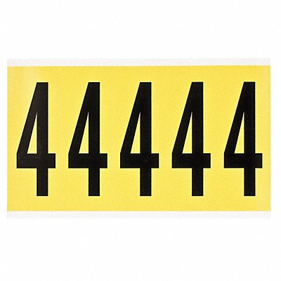 Number Label 3-7/8in.H Character Vinyl MPN:3460-4