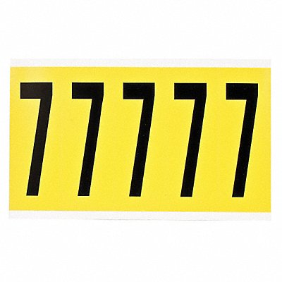 Number Label 3-7/8in.H Character Vinyl MPN:3460-7