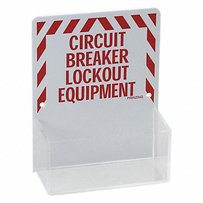 Lockout Board Unfilled Red/White MPN:3070