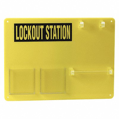 Lockout Board Unfilled Yellow MPN:50989