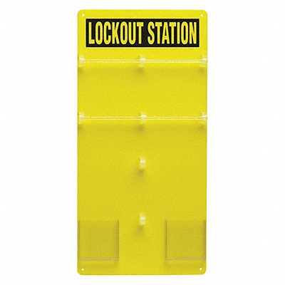 Lockout Board Unfilled 23-1/2 In H MPN:50991