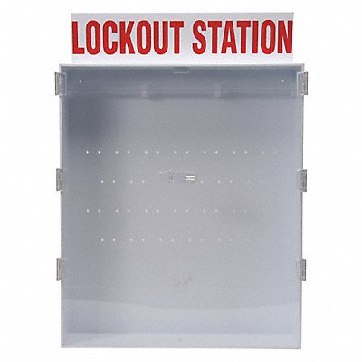 Lockout Station Unfilled Red/White MPN:50996