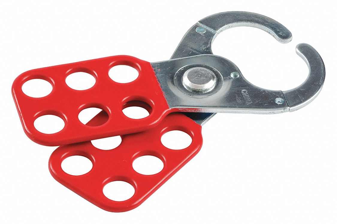 Lockout Hasp Red Steel 4-1/2 L MPN:133161