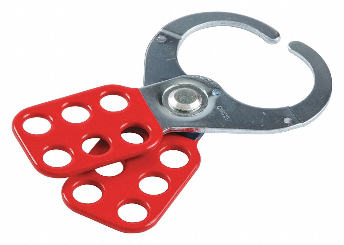 Lockout Hasp Red Steel 4-1/2 L MPN:133162