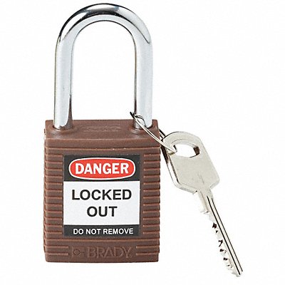 Lockout Padlock KD Brown 1-3/4 H PK6 MPN:101956