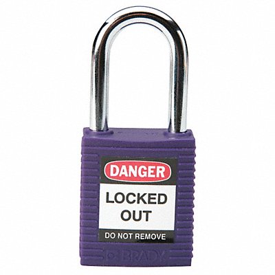 Lockout Padlock KD Purple 1-3/4 H PK6 MPN:104916