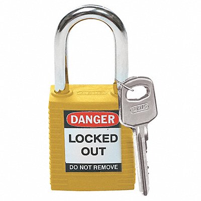 Lockout Padlock KA Yellow 1-3/4 H PK3 MPN:105888