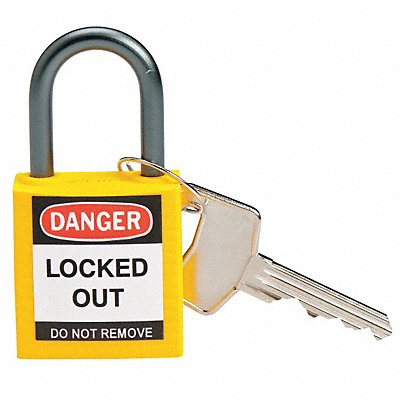 Lockout Padlock KA Yellow 1-2/5 H PK3 MPN:118961