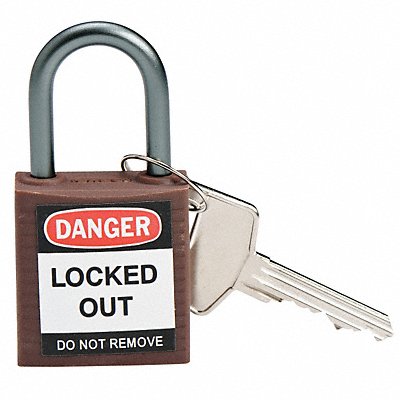 Lockout Padlock KA Brown 1-2/5 H PK3 MPN:118963