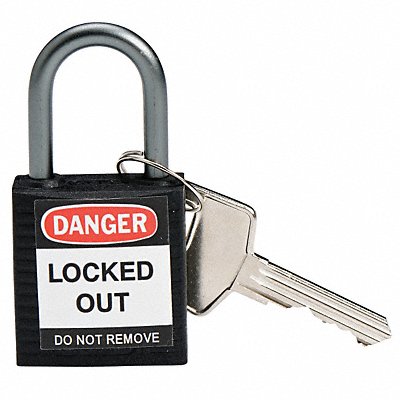 Lockout Padlock KA Black 1-2/5 H PK3 MPN:118969