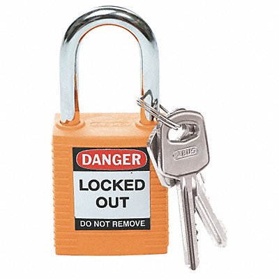 Lockout Padlock KA Orange 1-3/4 H PK3 MPN:123268