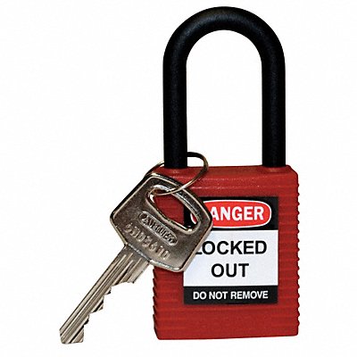 Lockout Padlock KD Red 1-3/4 H MPN:123324