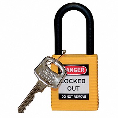 Lockout Padlock KD Yellow 1-3/4 H MPN:123327