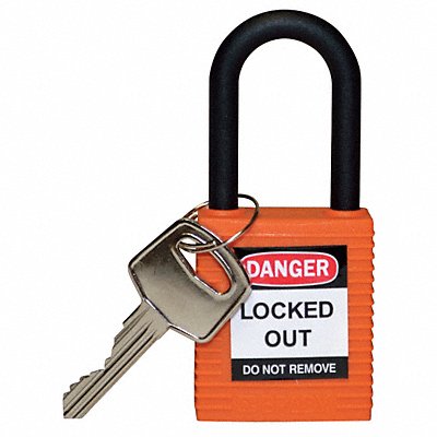 Lockout Padlock KD Orange 1-3/4 H MPN:123328