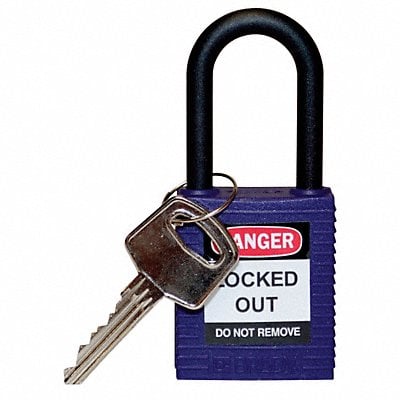 Lockout Padlock KD Purple 1-3/4 H MPN:123331