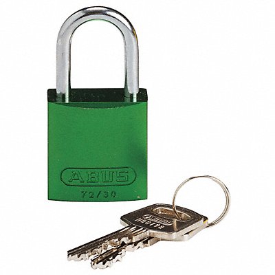 Lockout Padlock KD Green 1-7/16 H MPN:133272