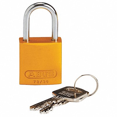 Lockout Padlock KD Yellow 1-7/16 H MPN:133273