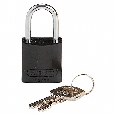 Lockout Padlock KD Black 1-7/16 H MPN:133275