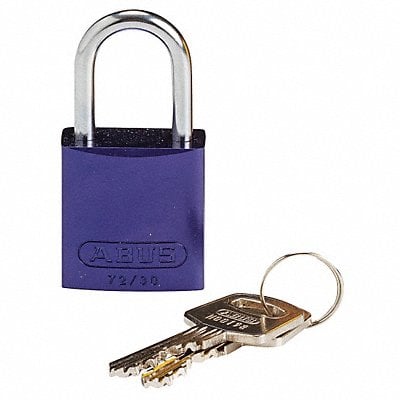 Lockout Padlock KD Purple 1-7/16 H MPN:133277