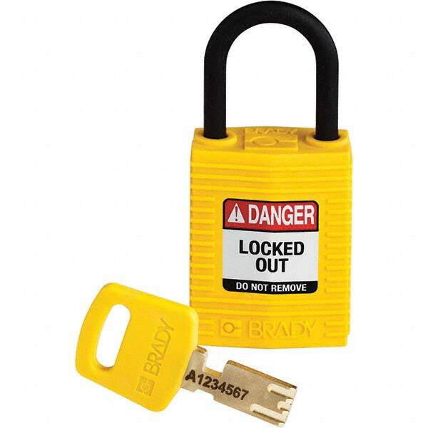 Lockout Padlock: Keyed Different, Nylon, 0.7