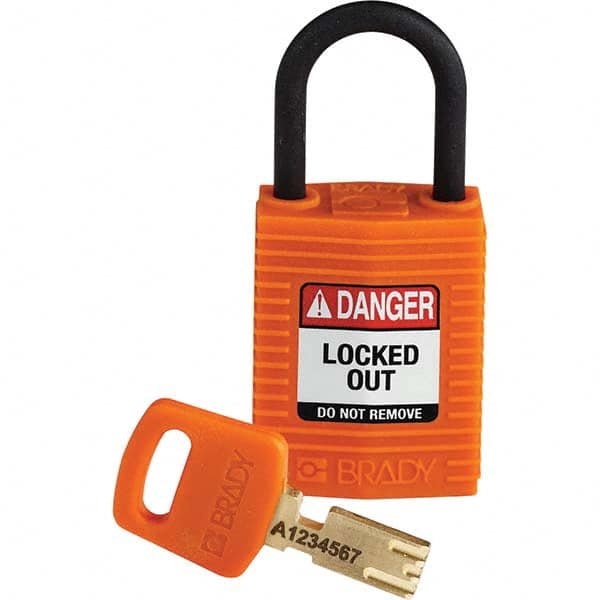 Lockout Padlock: Keyed Different, Nylon, 0.7