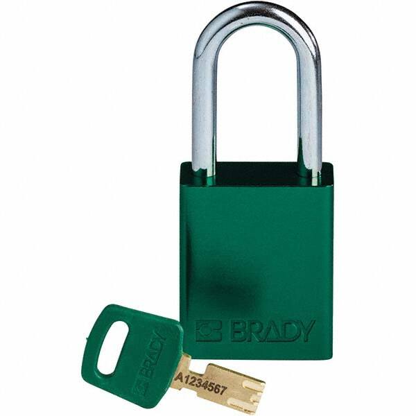 Lockout Padlock: Keyed Different, Aluminum, 0.8