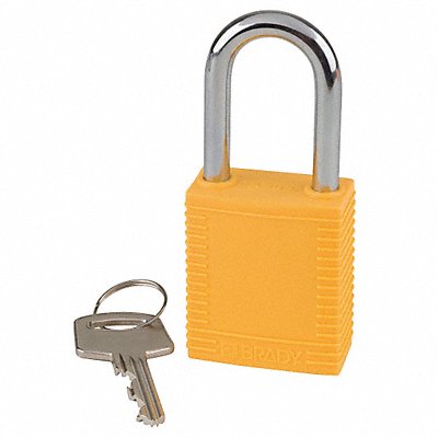 D1951 Lockout Padlock KD Yellow 1-3/4 H PK6 MPN:51346