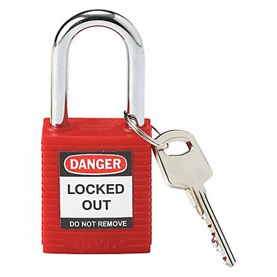 D1949 Lockout Padlock KD Red 1-3/4 H MPN:99552