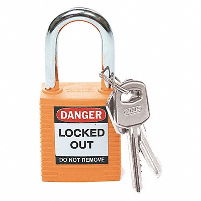 D1949 Lockout Padlock KD Orange 1-3/4 H MPN:99576