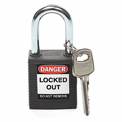 D1949 Lockout Padlock KD Black 1-3/4 H MPN:99580