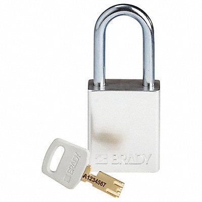 Lockout Padlock Al Silver Key Different MPN:ALU-SLV-38ST-KD