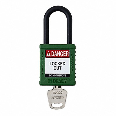 Padlock 6 Pins Green MPN:SDPL-GRN-38PL-KD