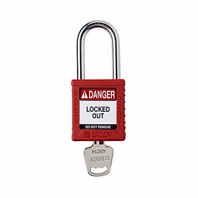 Padlock 6 Pins Red MPN:SDPL-RED-38ST-KD