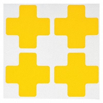 G5702 Floor Tape Yellow 2 inx5 in Cross PK20 MPN:104469