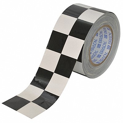 Floor Tape Black/White 3 inx100 ft Roll MPN:121914