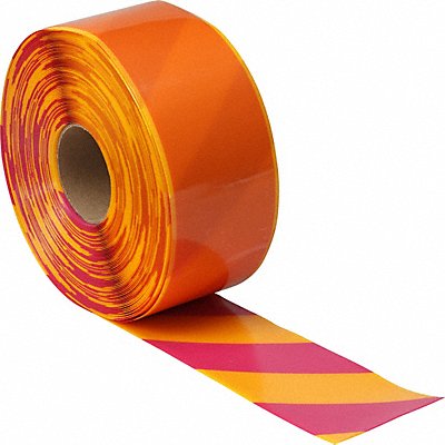 Floor Tape Pink/Yellow 4 inx100 ft Roll MPN:170068