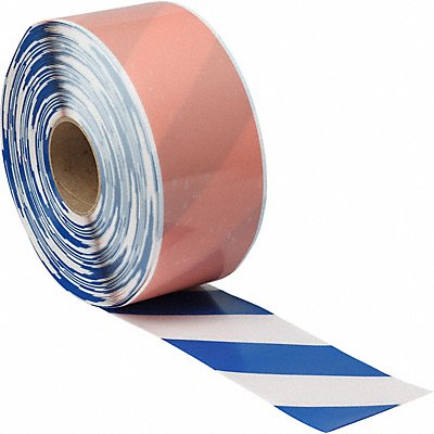 Floor Tape Blue/White 4 inx100 ft Roll MPN:170079