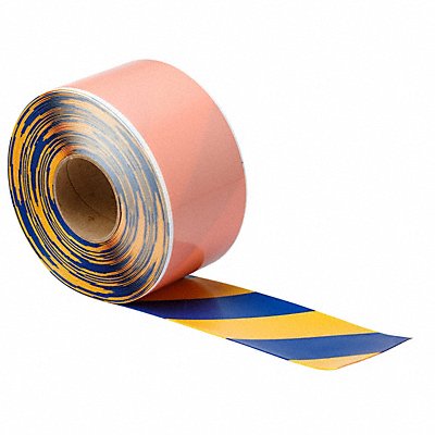 Floor Tape Blue/Yellow 4 inx100 ft Roll MPN:170093