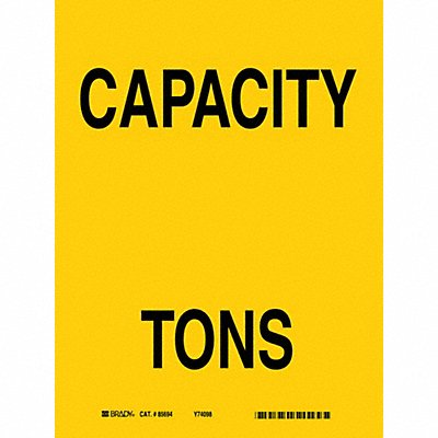 Capacity Sign 10 X7 Polyester MPN:85694