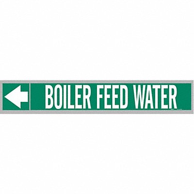 Pipe Marker Boiler Feed Water 2in H MPN:108612