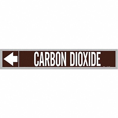 Pipe Mrkr Carbn Dioxde 2in H 12in W MPN:108700