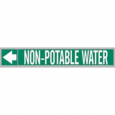 Pipe Marker Non-Potable Water 1in H MPN:109527
