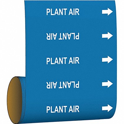 Pipe Marker Plant Air 30 ft H 8in W MPN:109560