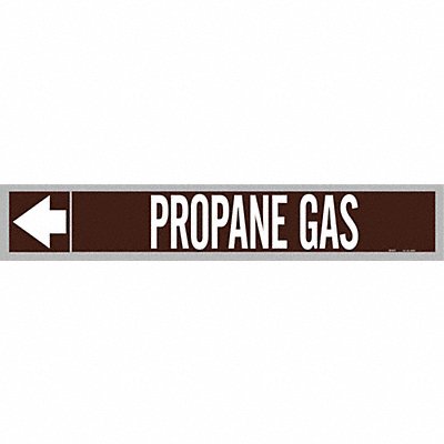 Pipe Marker Propane Gas 1in H 8in W MPN:109579