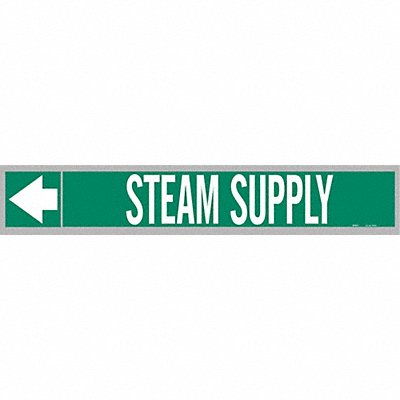 Pipe Mrkr Steam Supply 2in H 12in W MPN:109754
