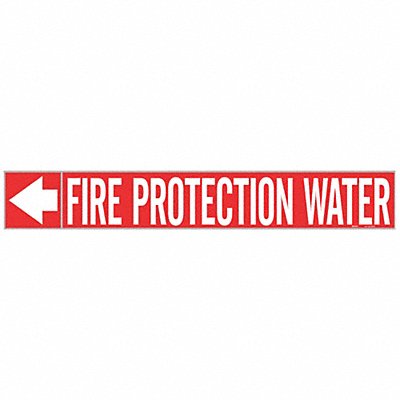 Pipe Marker Fire Protection Water MPN:20430