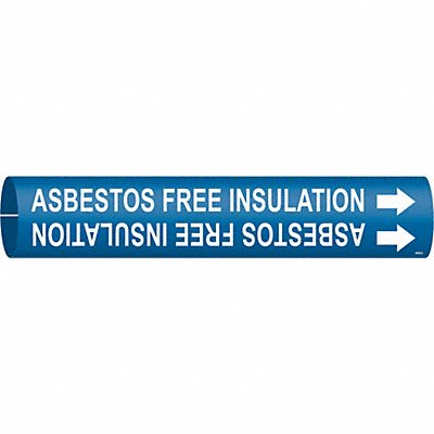 Pipe Marker Asbestos Free Insulation MPN:4008-D