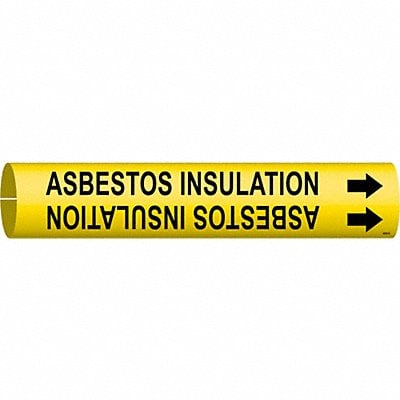 Pipe Marker Asbestos Insulation 7/8in H MPN:4009-B