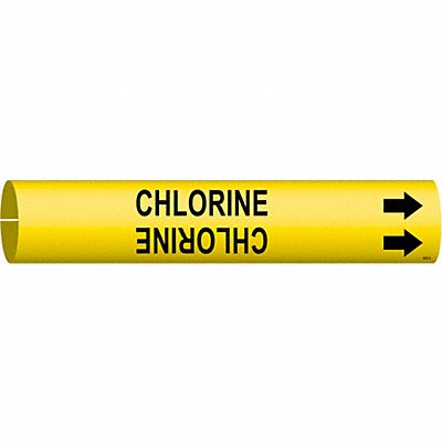 Pipe Marker Chlorine 13/16 in H 4/5 in W MPN:4025-A