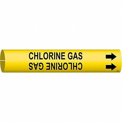 Pipe Marker Chlorine Gas 7/8in H 7/8in W MPN:4026-B